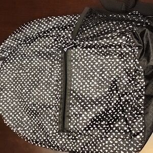 Thirty-One, Going My Way Backpack Black/White with Purple accents